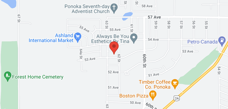 map of 6204 53  Avenue